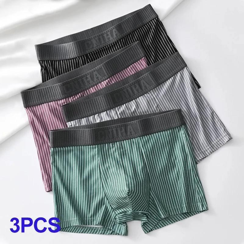 3PCS Random Men's Square Panties Sports Boxer Man Sexy Men Unerderwear Sporty Boxers Briefs Shorts Underwear Big Size Underwears