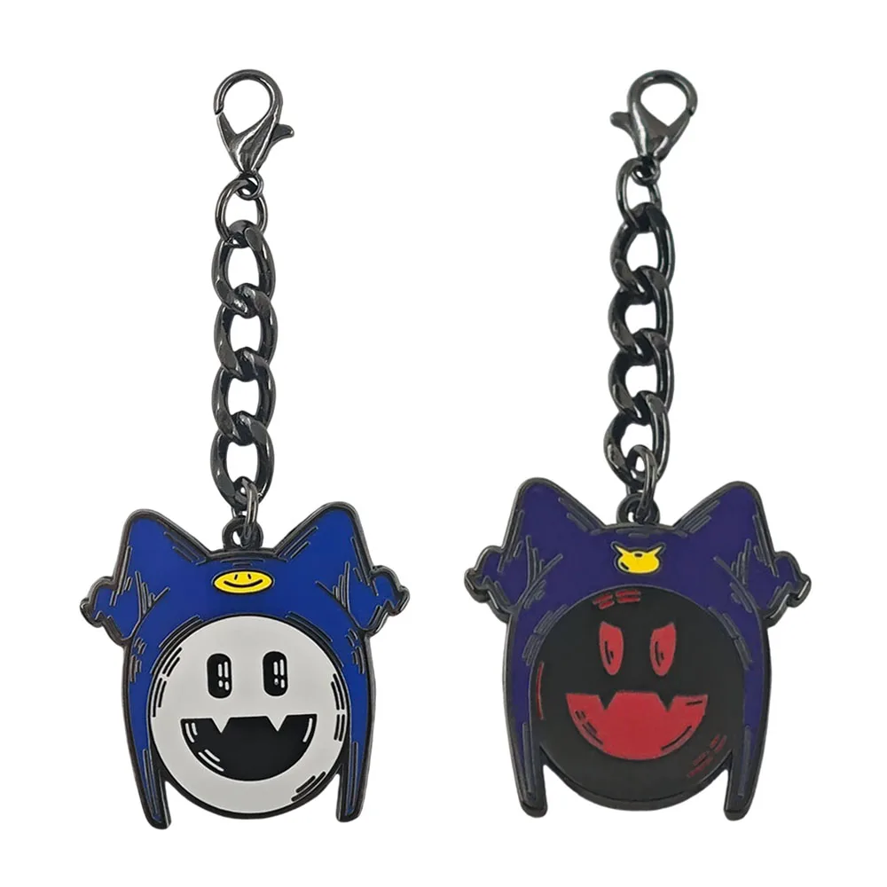 Game Persona Jack Frost Keychain Black Frost Pendant Cute Anime Figure Metal Keyring Cosplay Bag Charm Jewelry Gift for Gamers