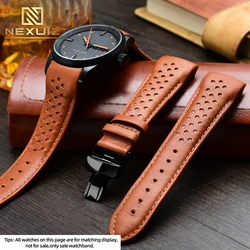 Curved Interface Leather Watch Strap For Mido Multifort Series M025.407 M025.627 M005.430 Cowhide Leather Watchband 22 23mm Belt