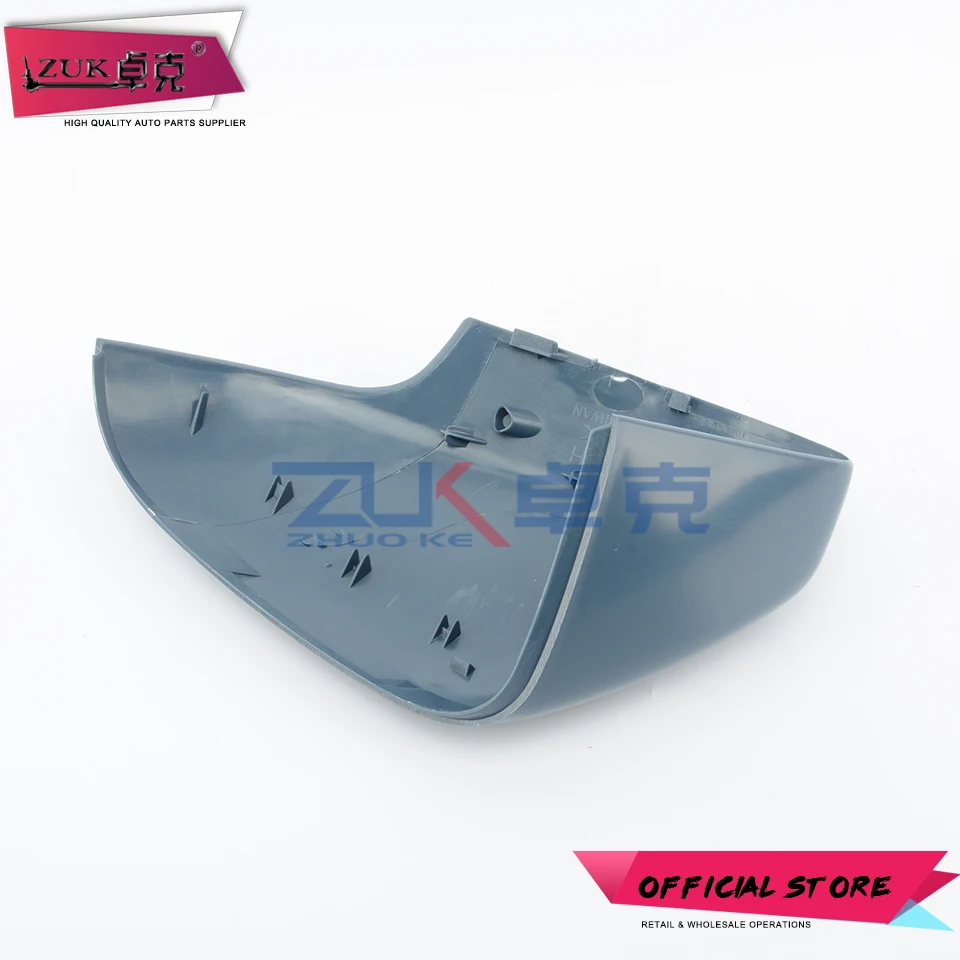 ZUK For Volvo S40 C30 C70 V50 2007-2009 Exterior Door Rearview Mirror Cover Side Mirror Shell Wing Mirror Housing None Painted