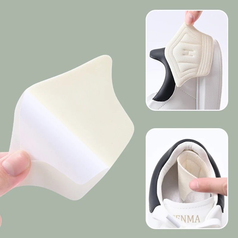 QA 3 pares/6 pares de almofadas adesivas para calcanhar, para calçados esportivos, tamanho ajustável, antidesgaste, almofada de amortecimento para os pés, palmilha.
