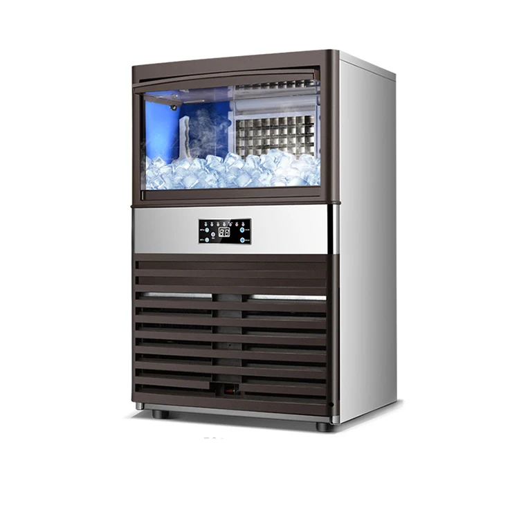 

Stainless Steel 120KG Restaurant Home Commercial Ice Machine Ice Cube Maker Ice Making Machine for Business Price