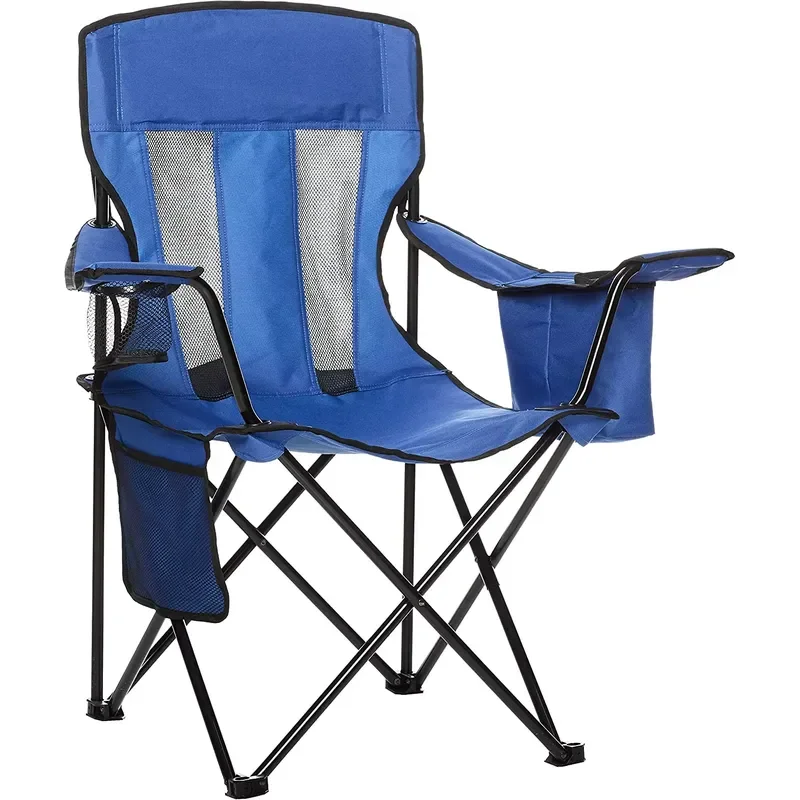 for Hitree Folding Fishing Camping Chair with Custom Logo Hot Sale Outdoor Folding Metal Chair with Carry Bag