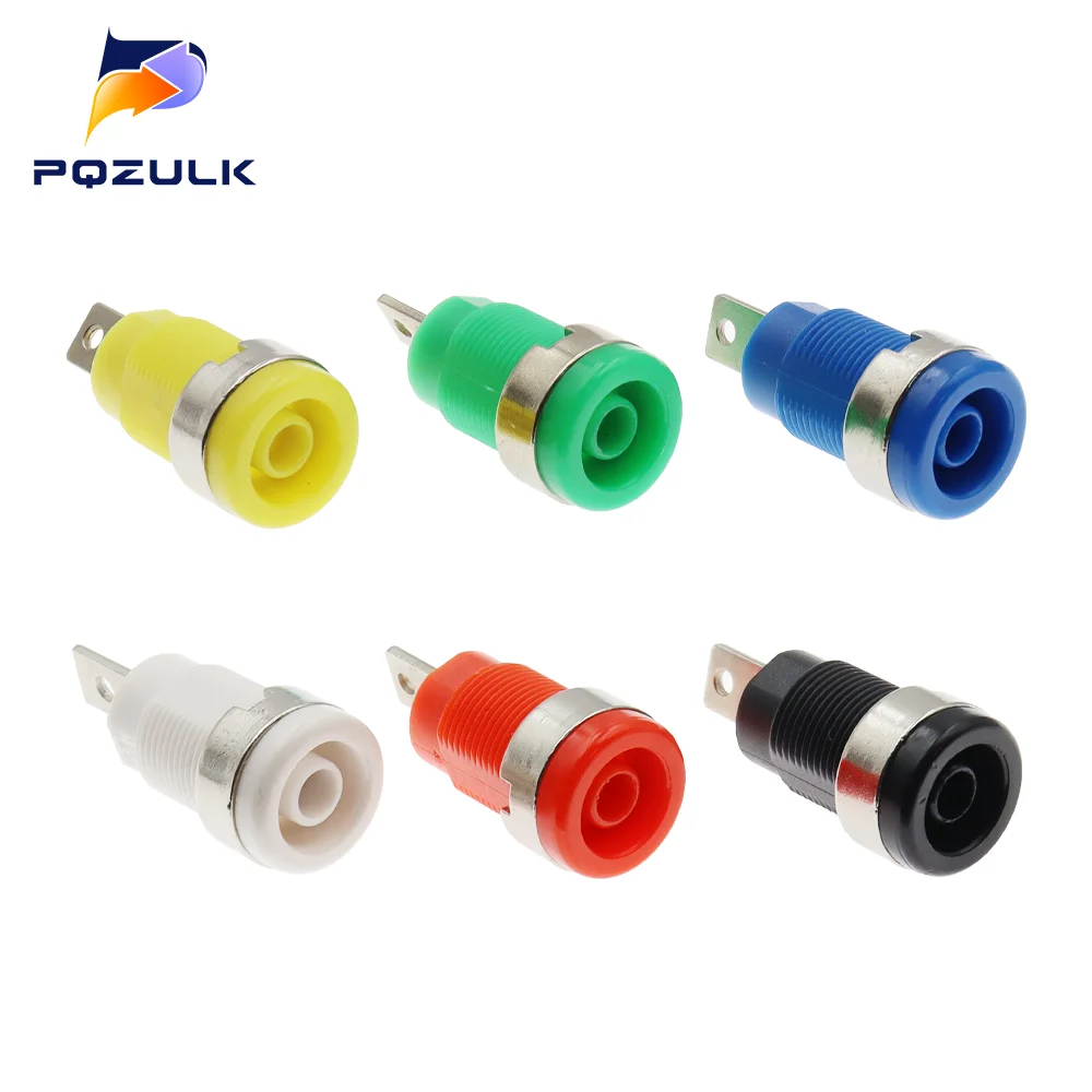 Gels Plugs Female Jack Socket Plug, Fil Connecteur, Multimètre, Tête, 4mm, 5 Couleurs, 1Pc Chacun, 5Pcs