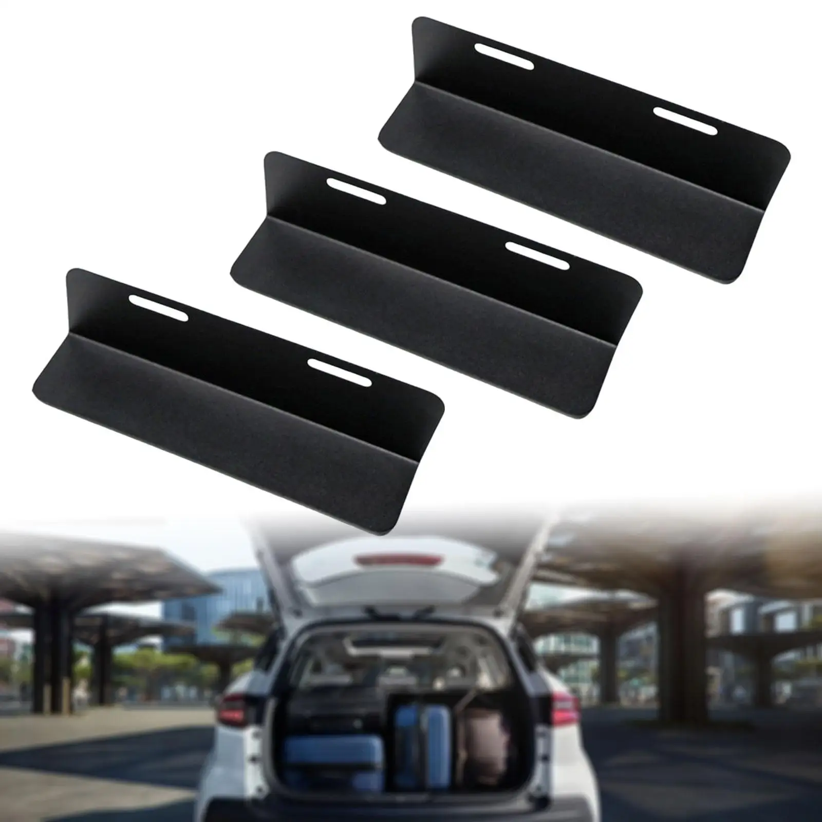 3 Pieces Car Trunk Organizer Dividers Versatile Easy Installation Automotive