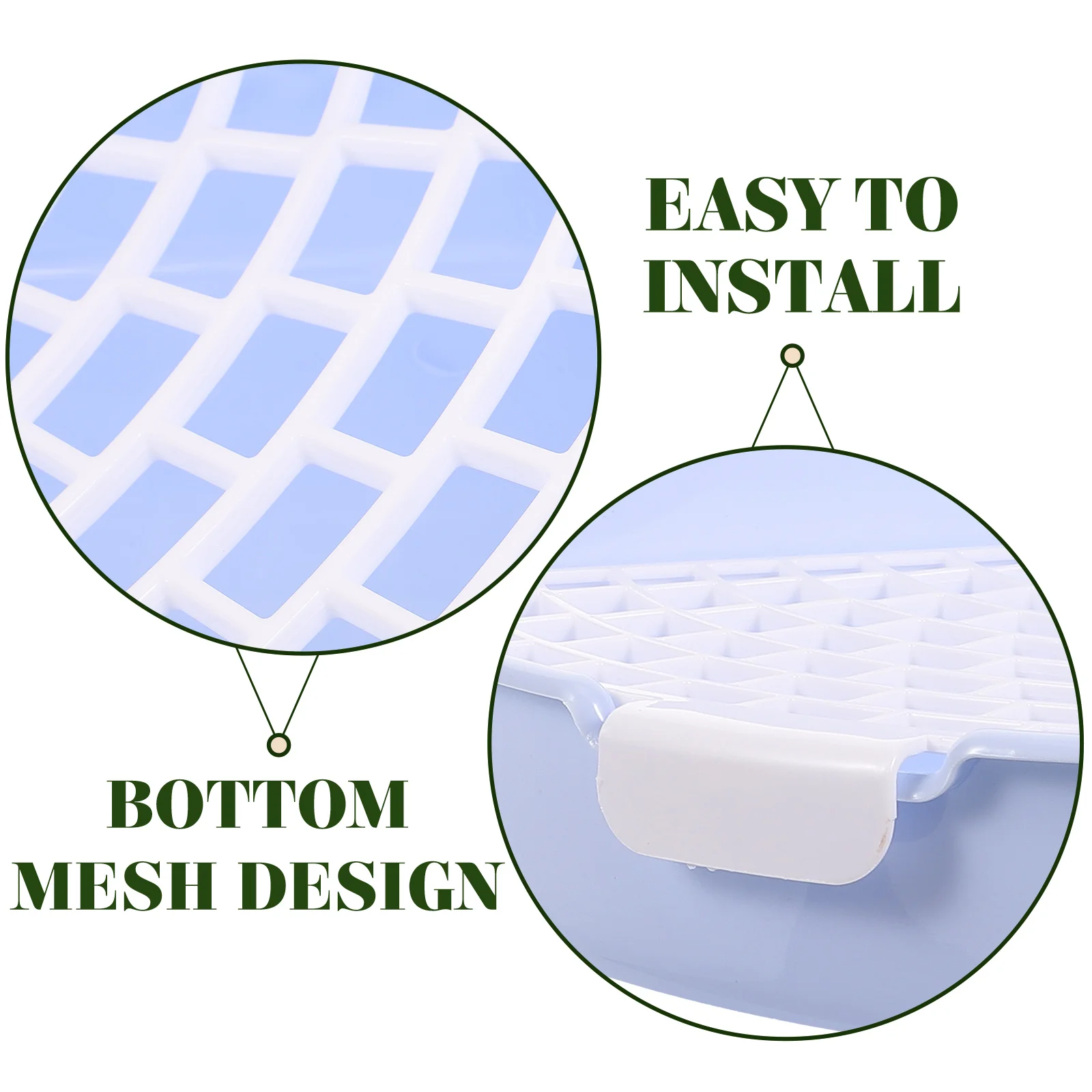 

Toilet Bunny Litter Box Rabbit Potty Training Basin Detachable Thick Bottom High Fence Safe Easy Install Small Pet Toilet