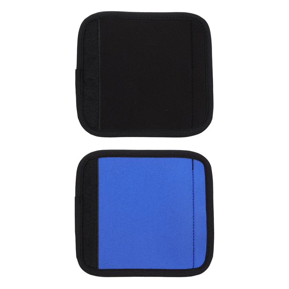 

2PCS Luggage Handle Cover Neoprene Suitcase Grip Protector Travel Accessories Black Blue Easy Install Practical Grip Camping
