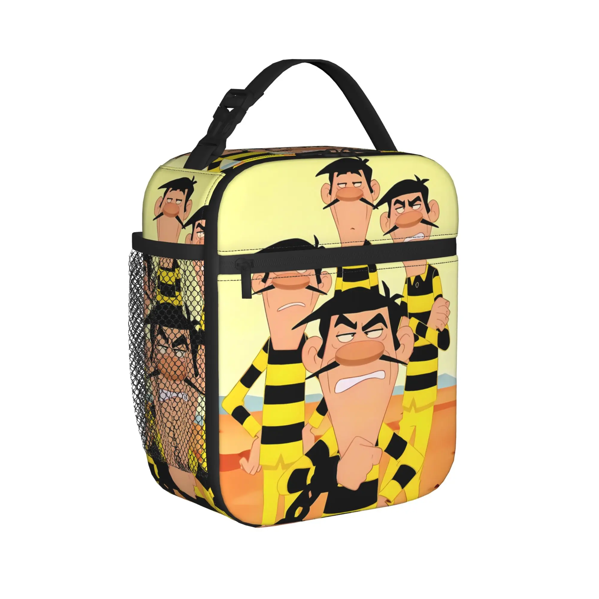 Lucky Luke Cartoon Comics (8) Lunch Bag  Picnic Lunch Box For Men Cute Print Tote Food Bags Oxford Portable Zipper Cooler Bag