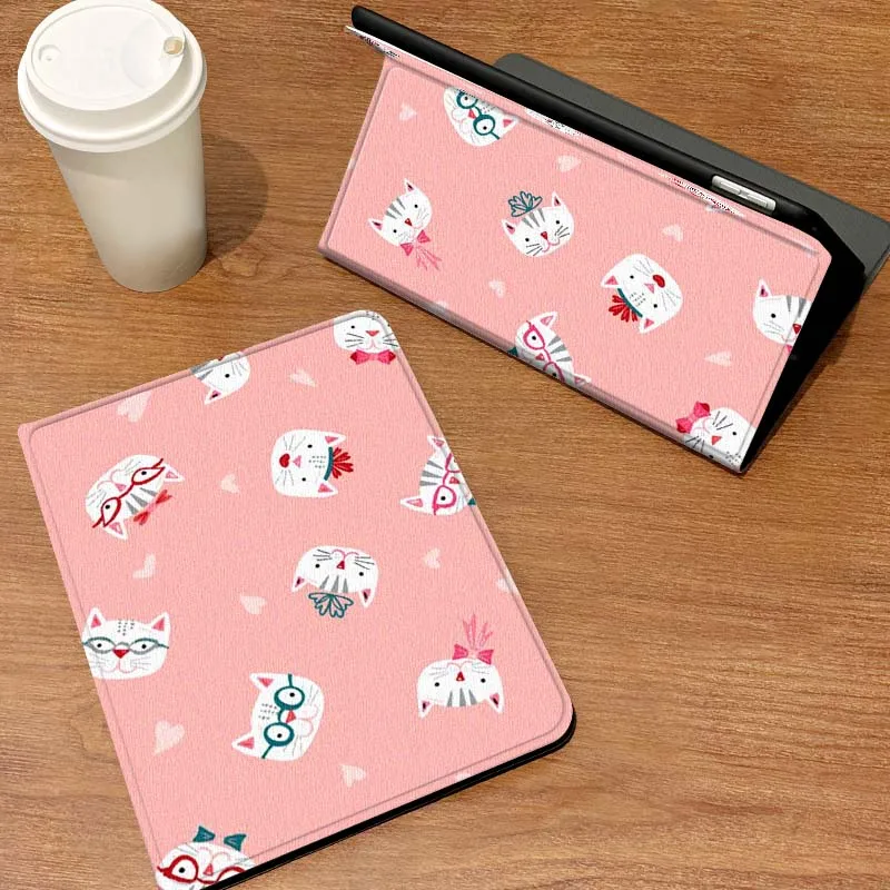 

Sweet Cartoon Cat Pattern For Samsung Galaxy Tab S6 S7 S8 S9 S10 S11 FE Plus Lite Tablet Case