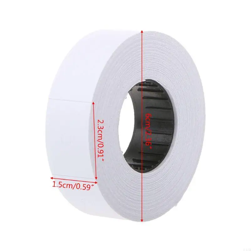 F42d Price Label 10 Rolls Double Row فارغة أسعار بيع العلامات غير المكتملة عملية عملية #5