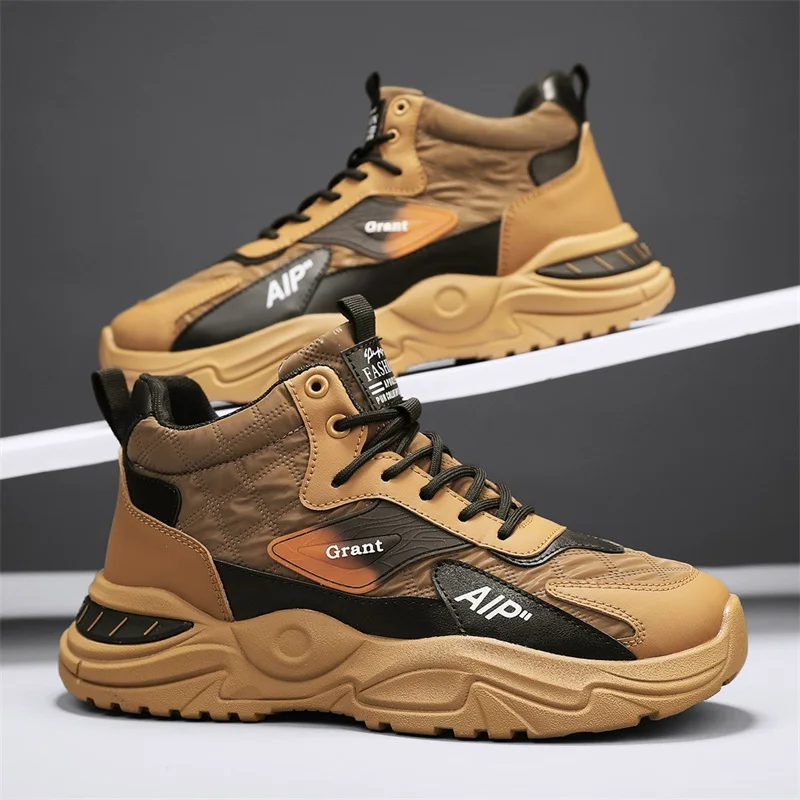 

Fashion Men Causal Shoes High Top Walking Sneakers Comfort Athletic Jogging Shoes Breathable Anti Slip Sports Shoes Tennis Shoes