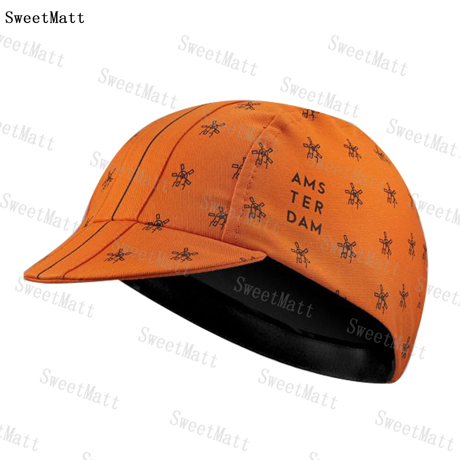 SweetMatt Cycling Caps Sweat-Absorbing Quick-Drying Spring And Summer Outdoor Sunscreen Breathable Bicycle CartoonPrinting Haps