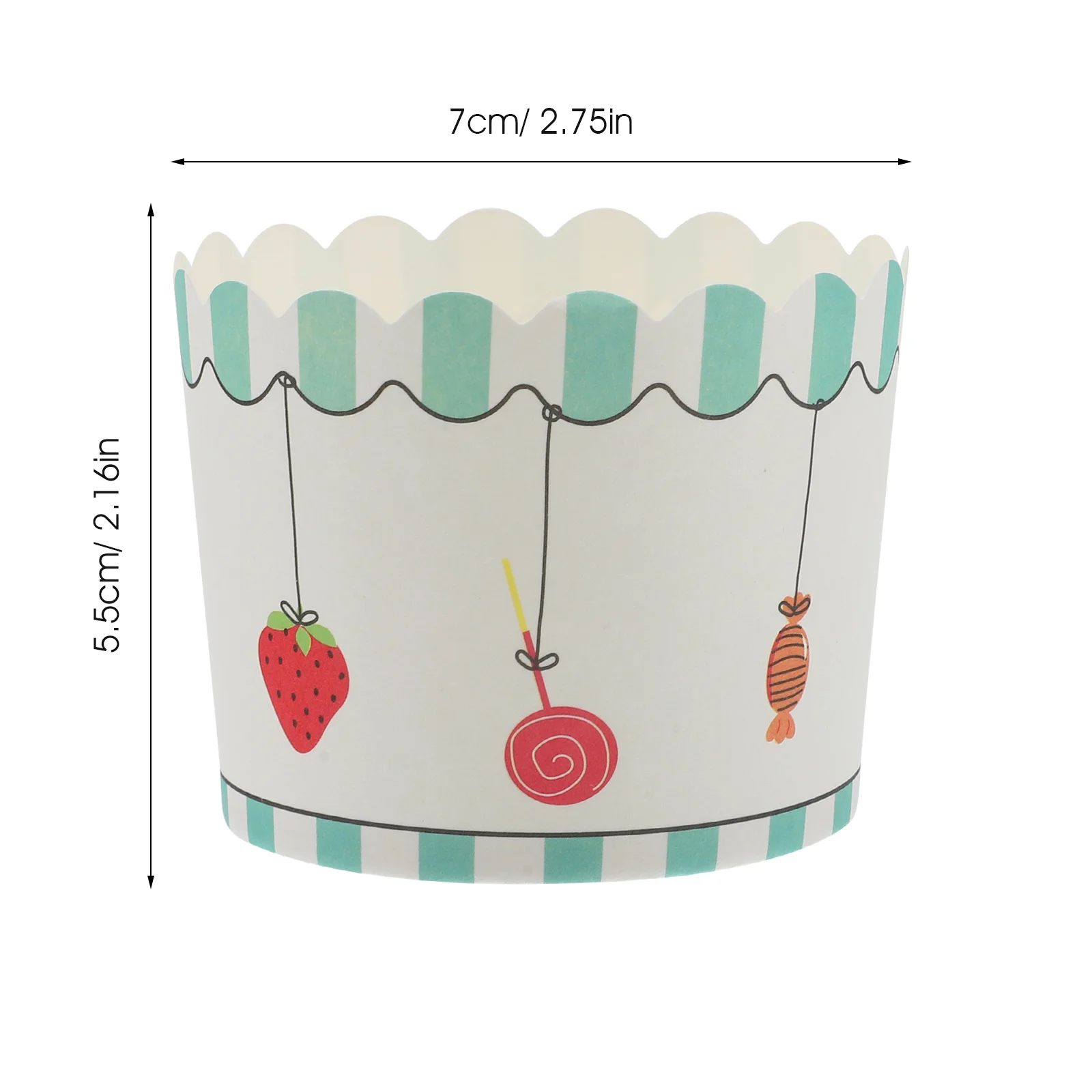 50 Pcs Muffins Cup Cake Paper High Temperature Resistance Cupcake Cups Liners Wrappers