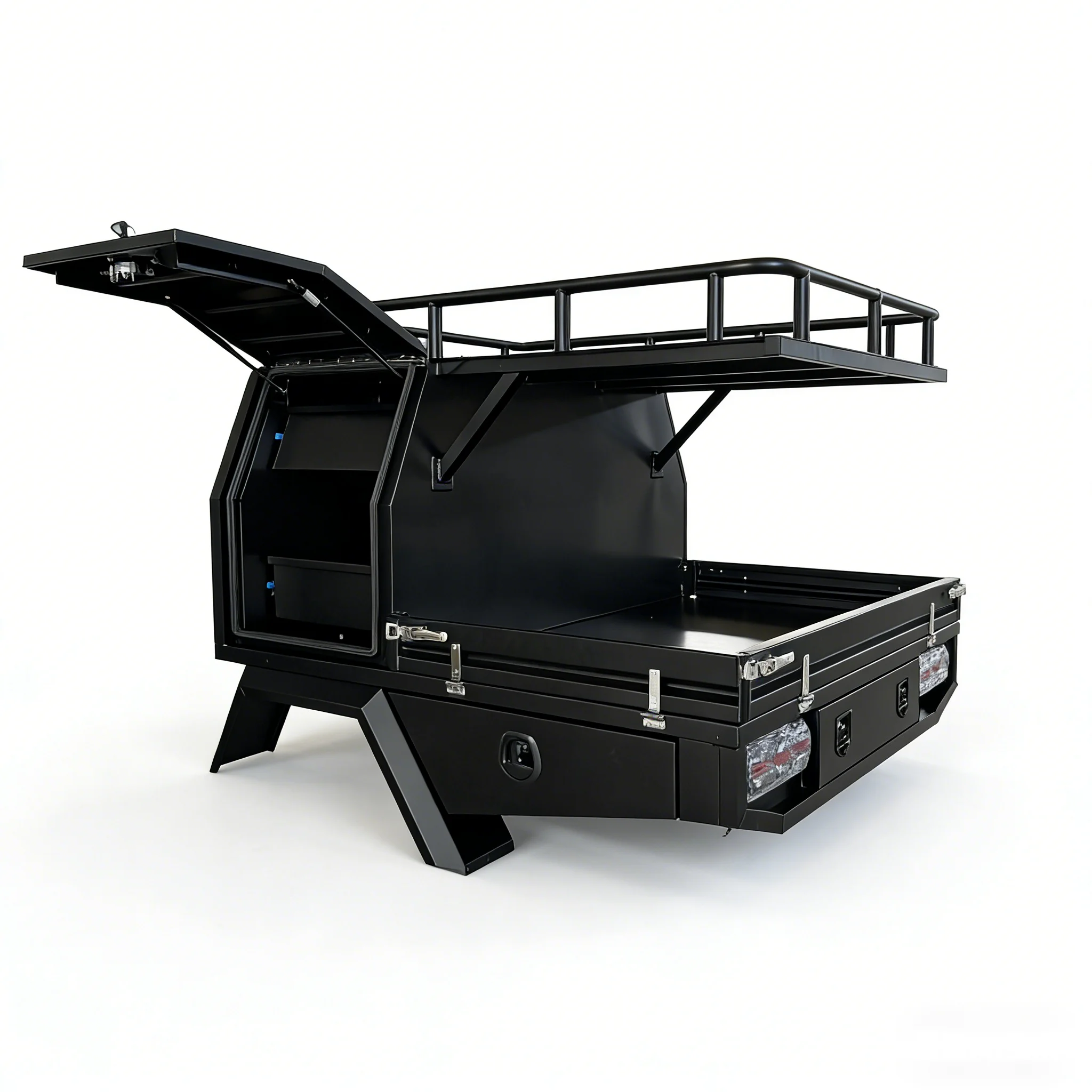 Dual Cab Aluminum Ute Tray Canopy 4x4 Utility Flatbed with Toolbox Waterproof Dustproof OEM
