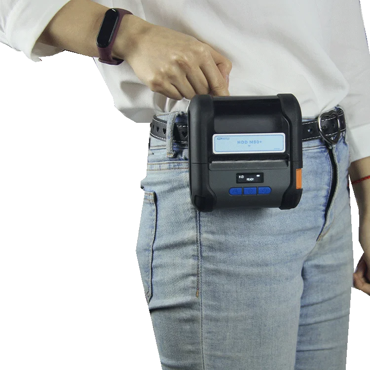 

Checkout Terminal Portable Printer HDD M80+ 0.96 Inch OLED Display Thermal and Label Printer With Adjusting Paper Module