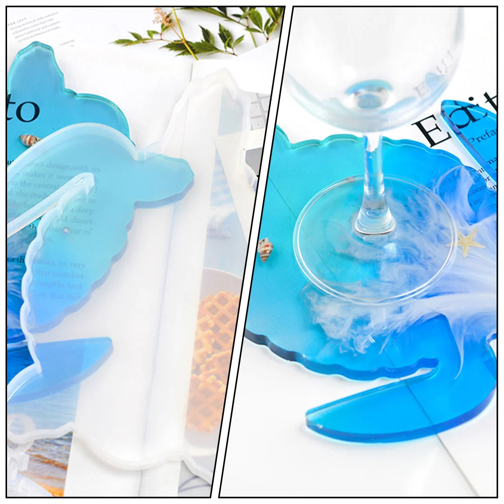 

2pcs Sea Turtle Coaster Resin Casting Diy Epoxy Tools Silicone Craft Mold Turtle Shape Molds Durable Flexible Easy Release For