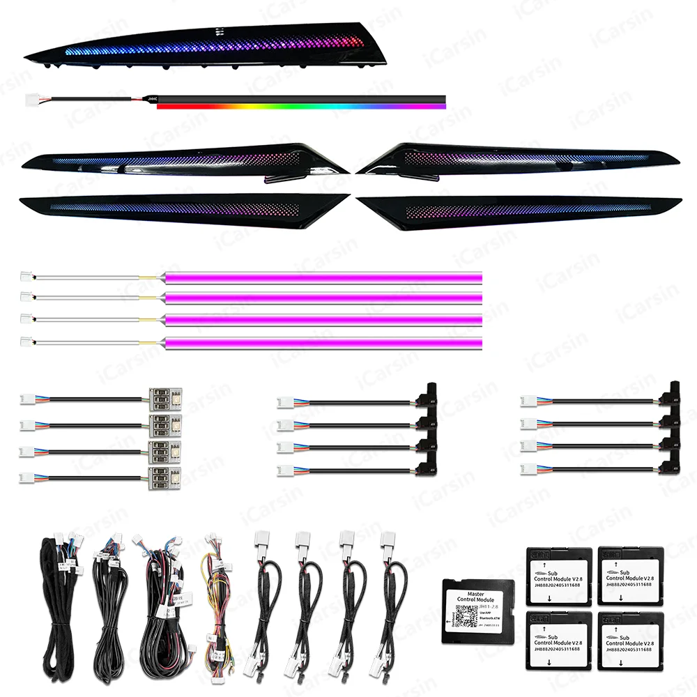 

ICarsin Upgrade 256 Colors LED Car Interior Ambient Lighting For Maserati Levante 2016-2024 Trim Decoration Accessories
