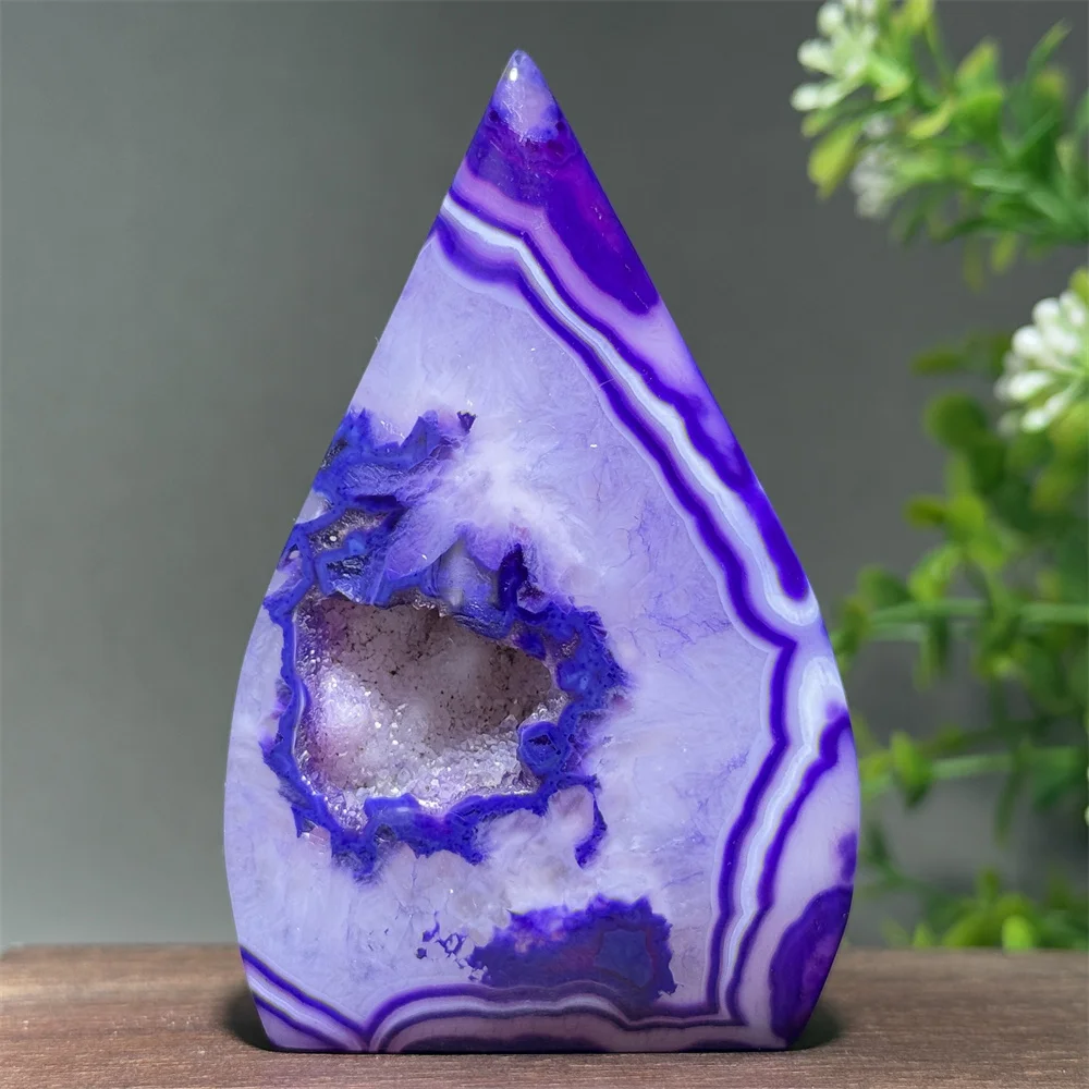 

Natural Ggemstone Amethyst Free-Form Torch Mineral Quartz Specimen Spiritual Energy Meditation Power Witchcraft Home Decor Gift