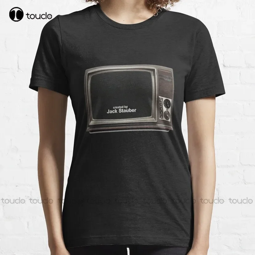 Created By Jack Stauber Retro Tv Classic T-Shirt T-Shirts For Men Custom Aldult Teen Unisex Digital Printing Tee Shirt Xs-5Xl