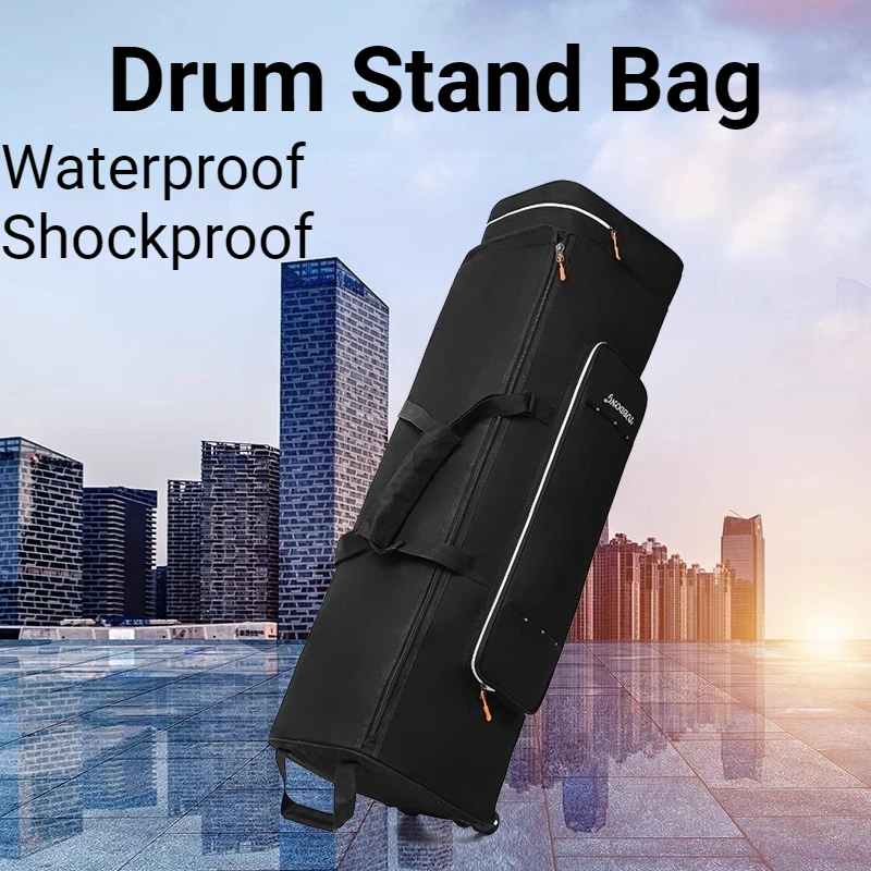 Oxford Cloth Drum Stand Bag Waterproof Shockproof Thickened Portable Movable Drum Stand Backpack Musical Instrument Accessories