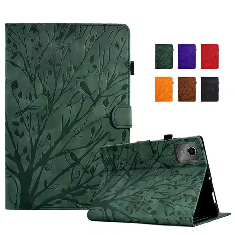Funda For Lenovo Idea Tab Plus 12.1 Case tb361fu tb361zu Emboss Wallet Stand Tablet Etui For Xiaoxin Pad 12.1 inch tb365fc Case