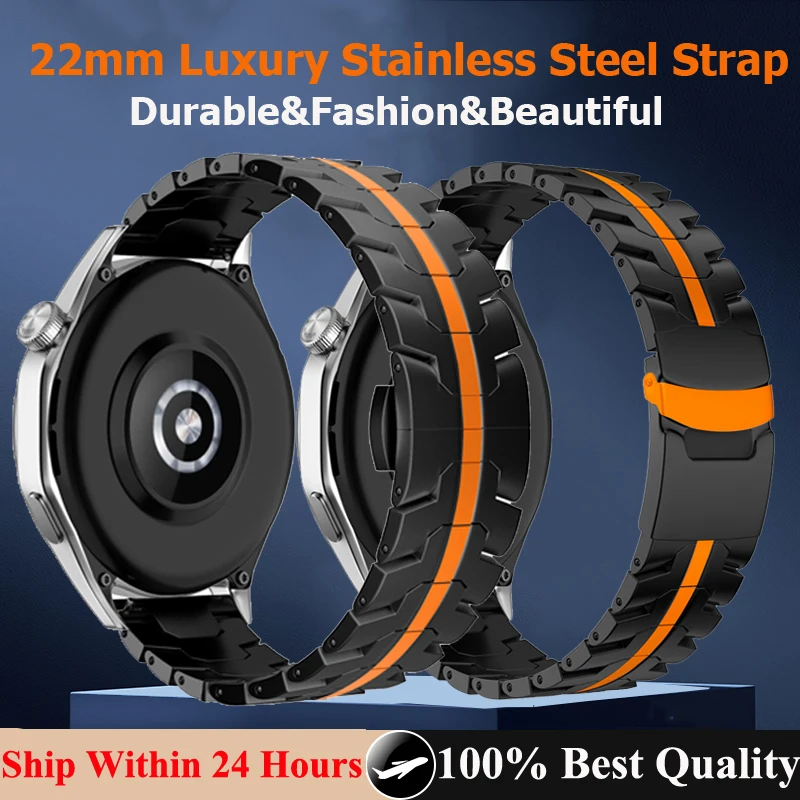 22Mm Luxury Stainle… - image