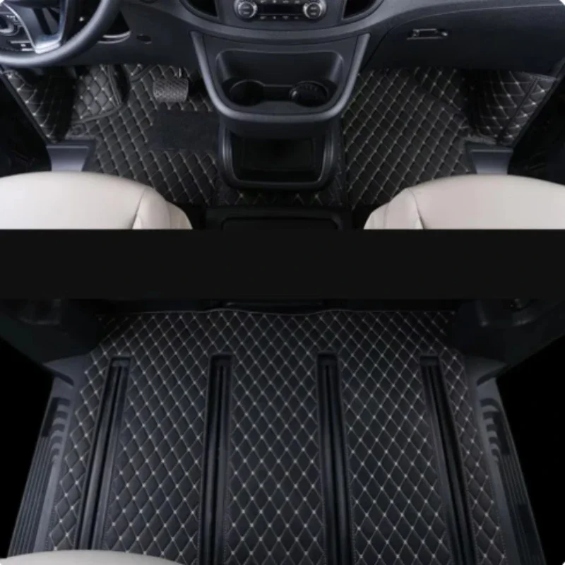 Custom Car Floor Mats For mercedesa metris Vito Viano V Class W447 2010-2024 Fashion Interior Accessories Auto leather Carpet