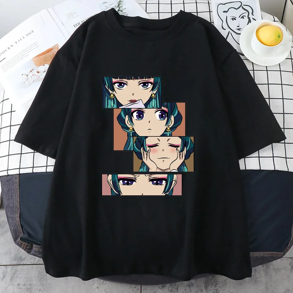 New Women's Anime Harajuku Shirt Cute Anime The Apothecary Diaries Graphic Women's T-Shirt Tops