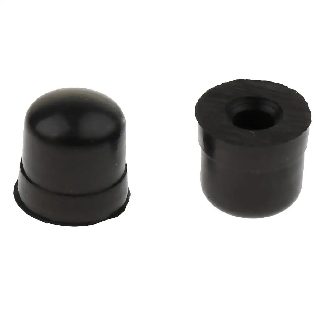 Embout de pare-chocs en caoutchouc pour trombone, silicone, nœud coulissant, laiton, accessoires de réparation, noir, 20 pièces