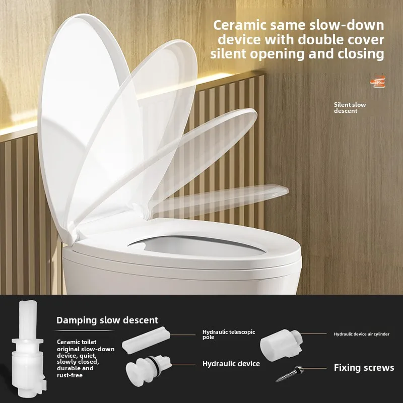 Plastic Pregnant Women's lavatory Seat Odor-blocking Portable Toilet Anti-topple  Squatting bathroom Stable Elderly Toilets Seat image 3