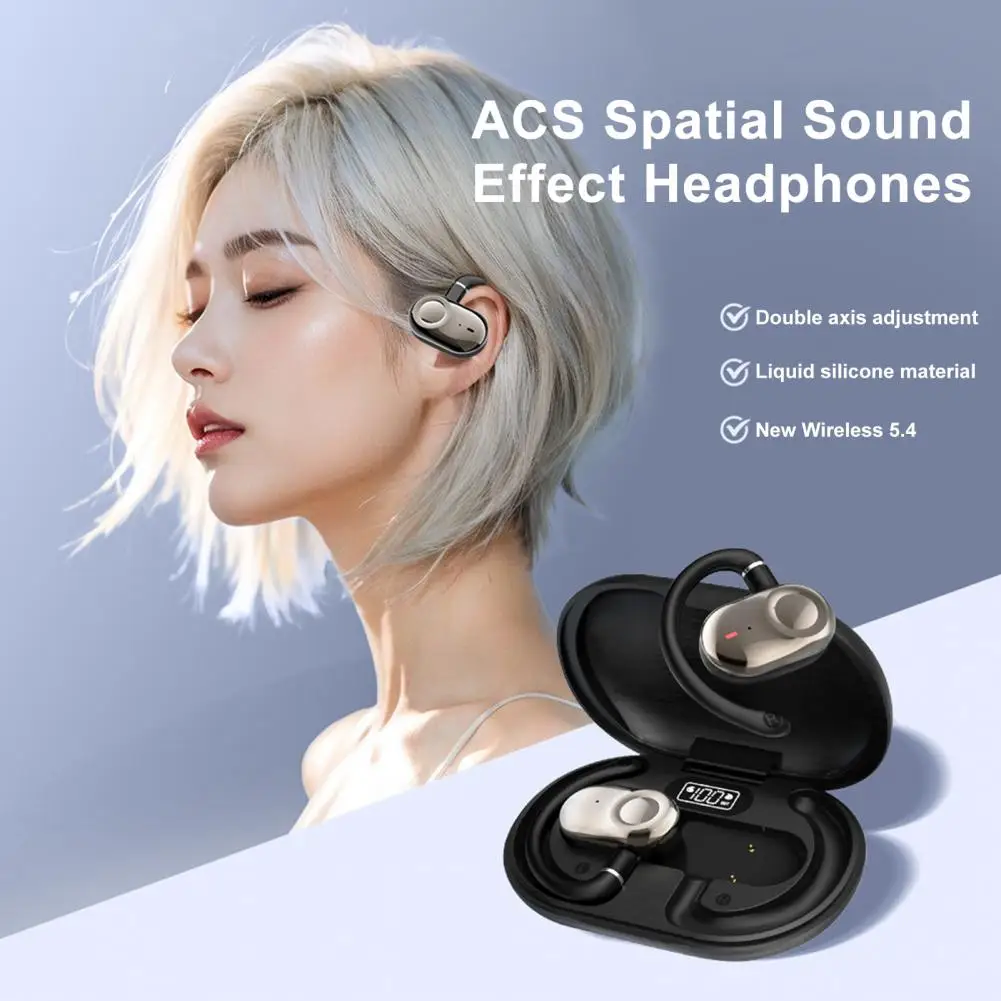 

Bluetooth-compatible Earphones Stereo Sound Touch Control Waterproof Noise Cancelling Wide Compatibility Wireless Headphones