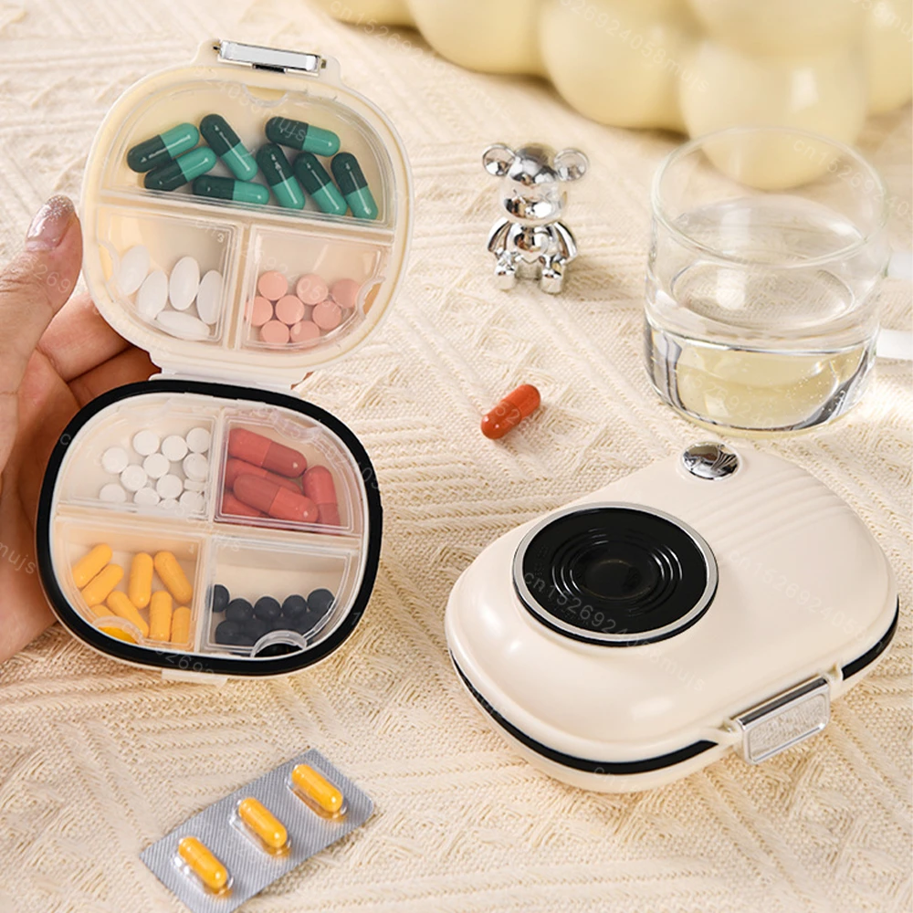 Mini Medicine Pills Box Travel Pill Case Medicine Storage Organizer Container Portable Pill Organizer Tablet Week Pill Dispenser