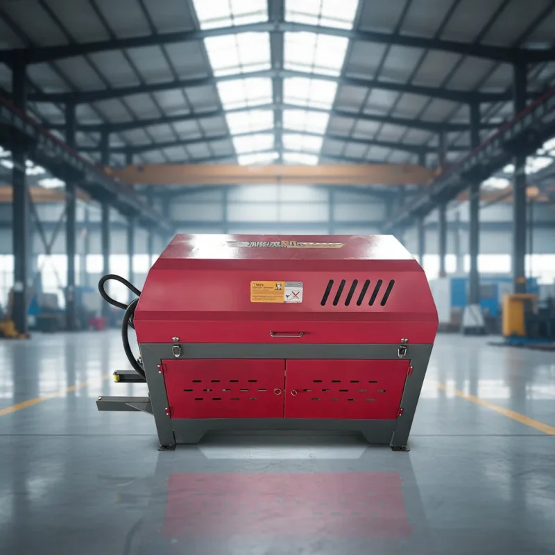 9KW Rebar Machine 4-12Mm Dustproof Heavy Duty Integrated Straightening Cutter For Building Infrastructure