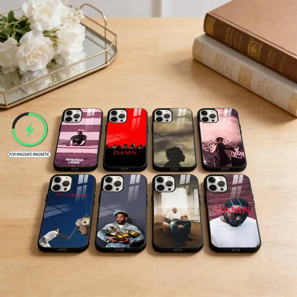 

Singer K-Kendrick L-Lamar Magnetic For Magsafe Wireless Charging Phone Case For iPhone17,16,15,14,13,12,11 Plus,Pro Max