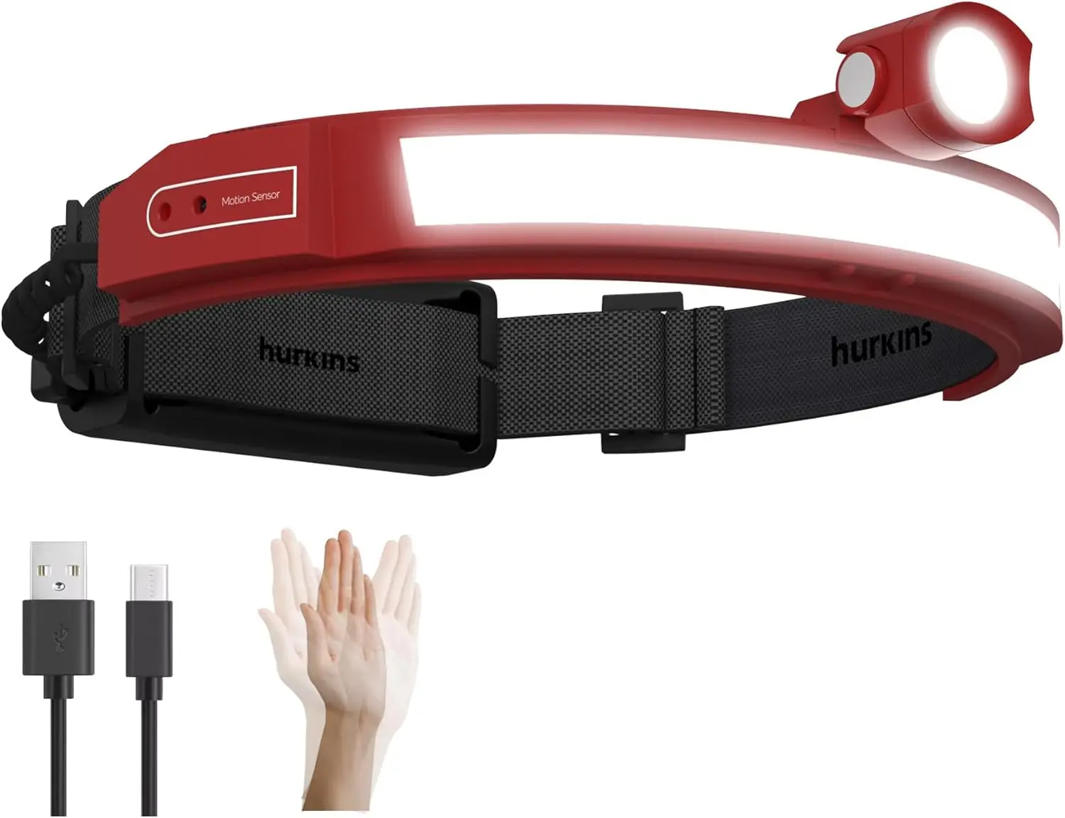 

Ultima 2025 230° Wide Beam Headlamp – 1600 Lumens, 330ft Spot, 5000mAh USB-C, Waterproof LED for Camping, Work, Running (Blaze R