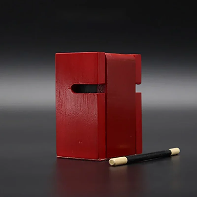 Caja misteriosa de madera para escenario, varita para trucos de Magia, anillo para penetrar, primer plano, mentalismo callejero, ilusión de Magia, predicción, truco
