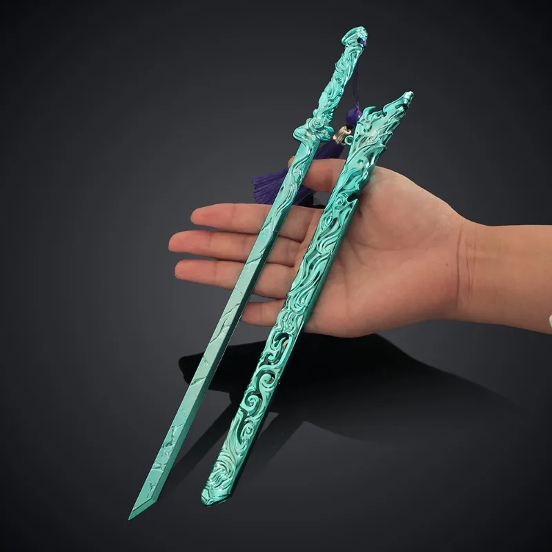 30cm Kylin Zhang Cloud - Interspersed Shadow Naraka: Bladepoint  Sword Alloy Game Peripheral Anime Manga Collection Gift Toy Boy