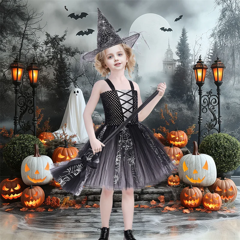 

Halloween Children Dress Girls Performance Costumes Birthday Party Dresses New Kids Fashion Dresses Baby Tutu Puffy Skirts