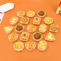 New Kawaii Mini Snacks Miniature Fake Food Figures Resin Flatbacks Scrapbook Supplies Cabochans Miniature Materials DIY Charms