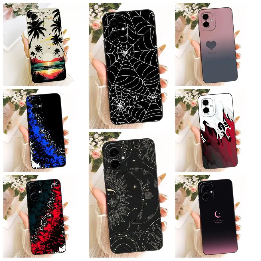 For Samsung Galaxy A05 A06 4G Case SM-A055F SM-A065F Shockproof Cover Fashion Painted Soft Silicone Shell For Samsung A05s Funda
