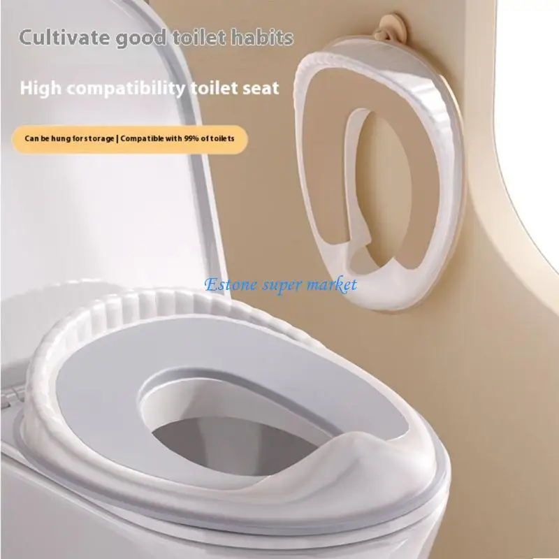 

090B Hygienic Baby Toilet Trainer Toddler Bathroom Cover Ergonomic Splash Prevention Potty Training Accessories