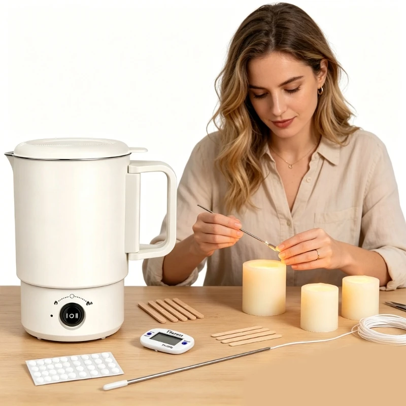 Corded Pouring Pot Set with Digital Heat Reader for DIY J0MC