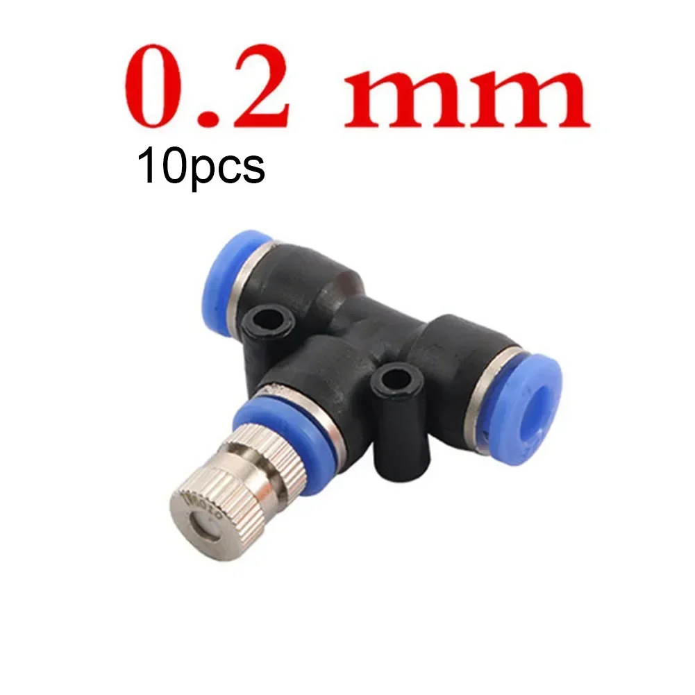 

Nozzles T Tees Brass Cooling Leak-proof Misting Quick Connection Sturdy Agricultural Irrigation Garden Outdoor