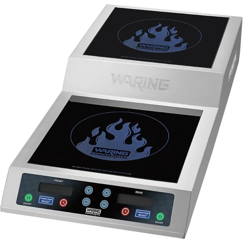 Waring Commercial WIH200 Light Duty Single Induction Range,10 power settings,Easy-Touch Controls, Durable Tempered Glass Surface