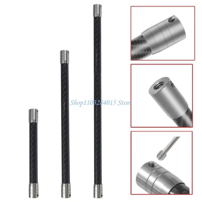 R6FF Carbon Fiber Camera Rod Stainless Steel Adapter 1/4 Thread Compatibility Quick Release Locking System For Dynamic Shots