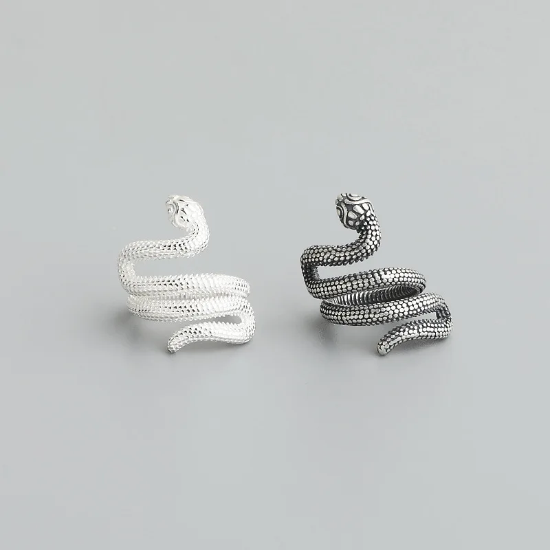 1pc 925 Sterling Silver Big Hole Snake Cover Beads 12x11.5mm Crystal/Agates Bracelets Spacer Silver Charms DIY Jewelry(Fit 8mm)