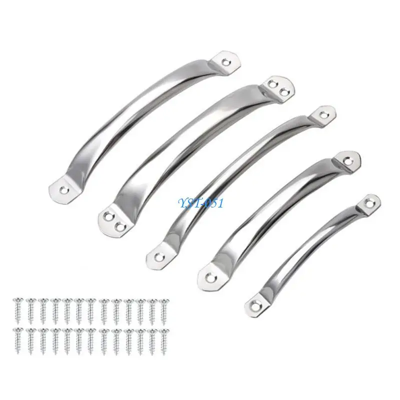 

E15A Heavy Type Stainless Steel Drawer Pulls Curved Tube for Cabinets Door Projects
