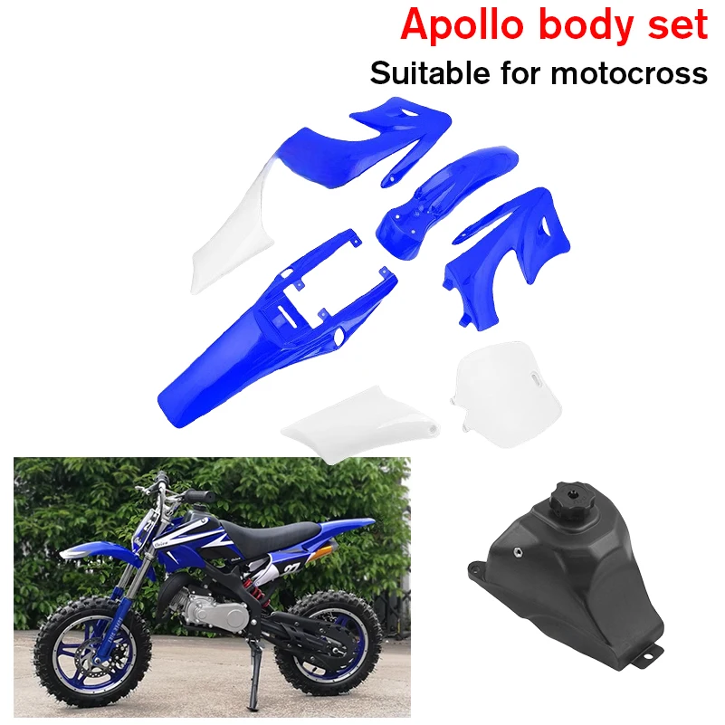 7 Pieces High Strength Plastic Fender Fairing Body Kits For Chinese 2 Stroke 47cc 49cc Apollo Orion Mini Dirt Motor Bike