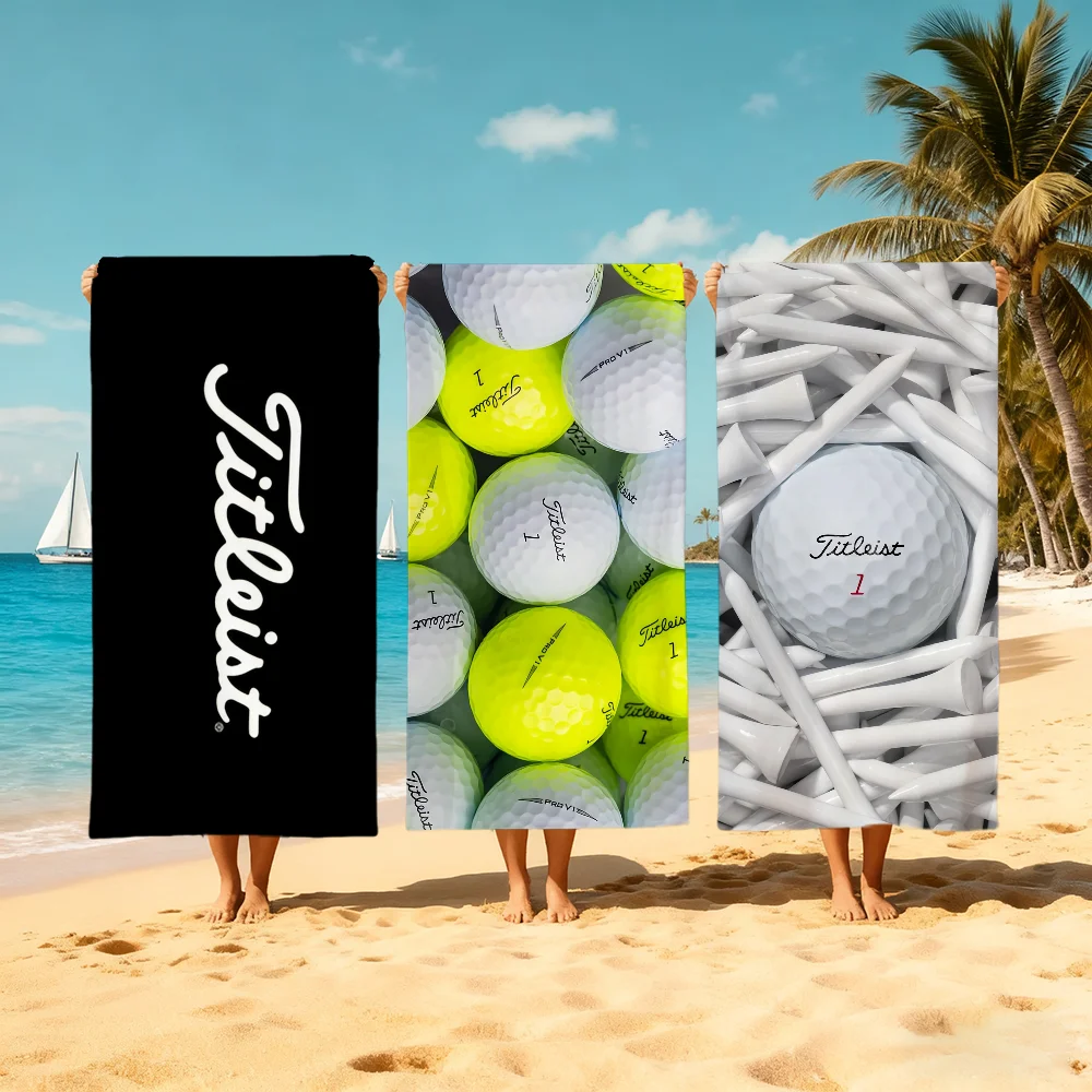 TT-TitleistS-ES-s-s Towel Large Quick-Drying Microfiber Soft Beach Towel for Travel Fitness Sauna Bathing Camping