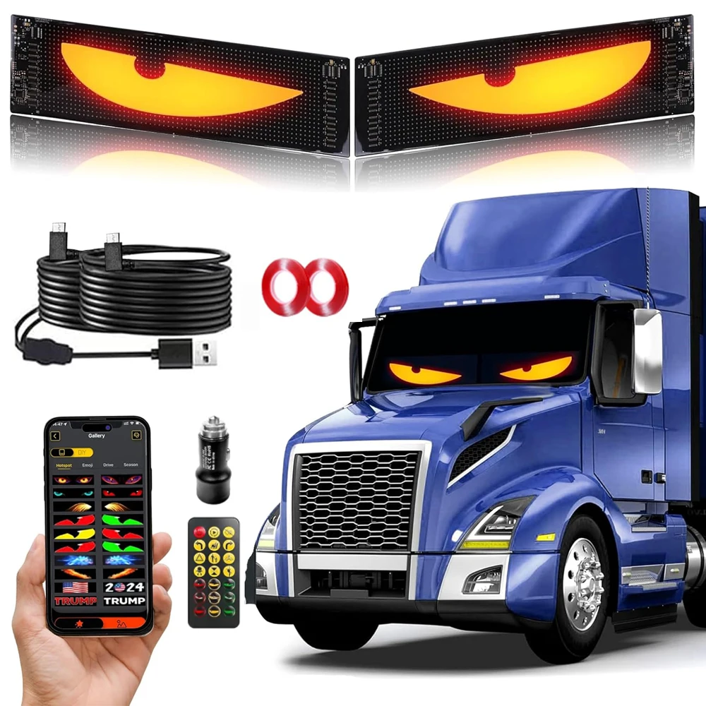 

Programmable Led Sign LED Matrix Pixel Panel Display Screen Flexible RGB Car Scrolling Text Animation Shop Reminder Light APP